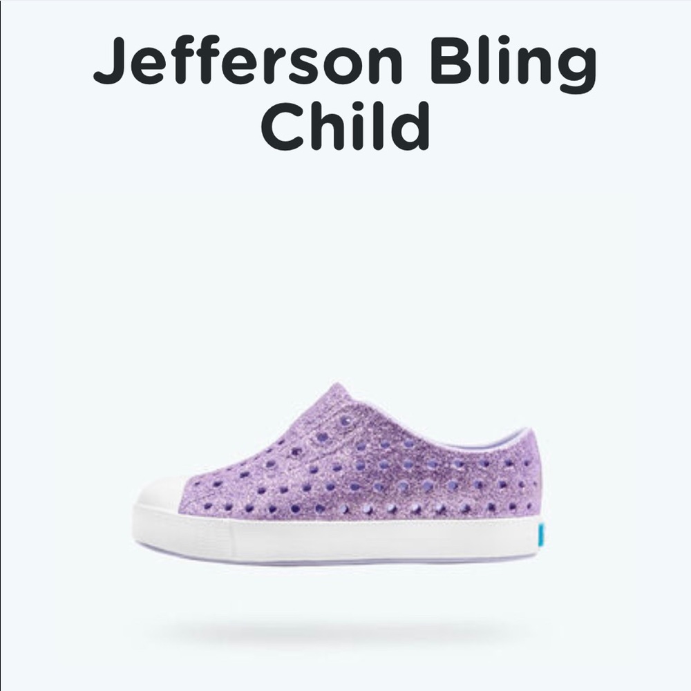 SOLD!!!  Native Jefferson Bling girls shoes. Size C10